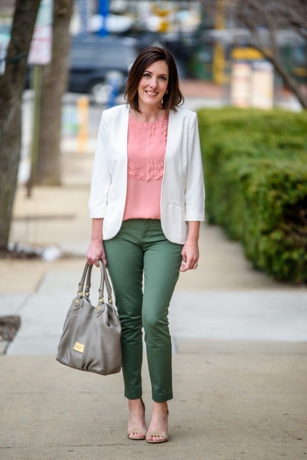 How best can you style an olive green pants with a women's top? Quora