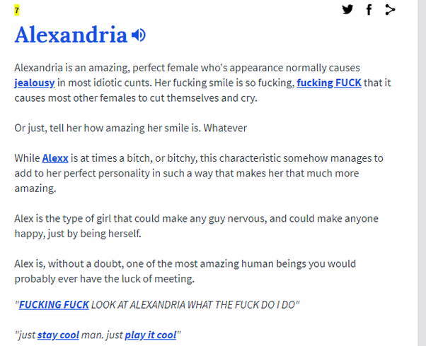 What does your name mean according to urban dictionary? Quora