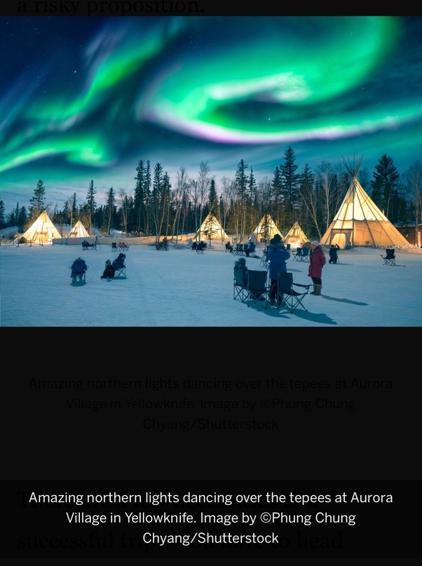 What is the best country to travel to in December to see the northern