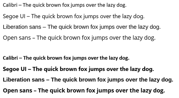 What font looks just like Calibri (in MS Word)? Quora