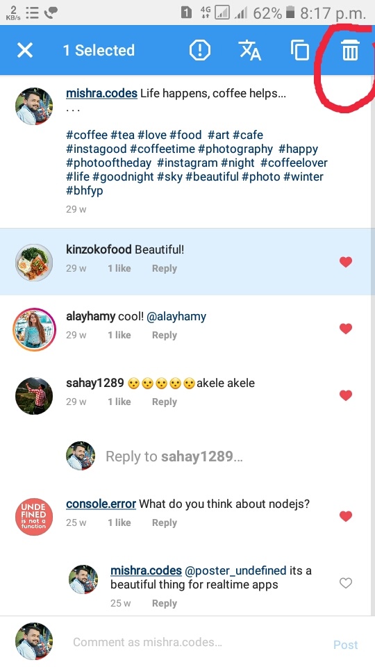 How to delete someone else’s comment on a public post on Instagram Quora