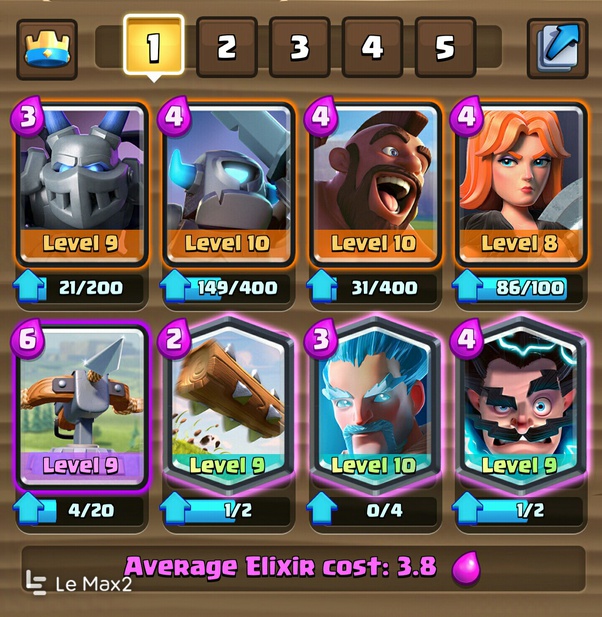 Best Clash Royale Deck For Arena 4 Best Clash Royale Deck Arena 5