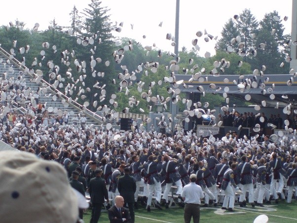What happens to all those hats after the graduation ceremonies at West