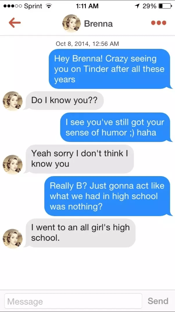 What's the best first message to send someone on Tinder? Quora