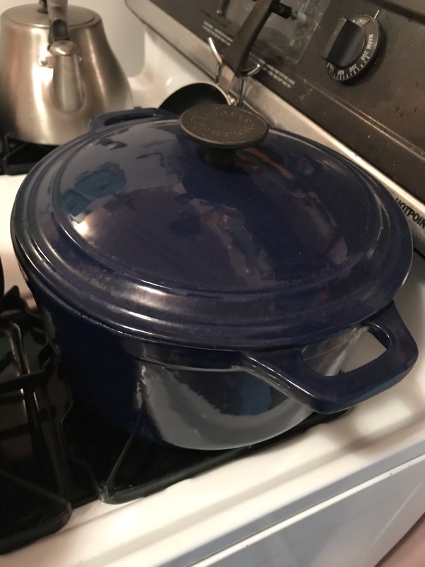 Why are Le Creuset enameled cast iron products an average of four times