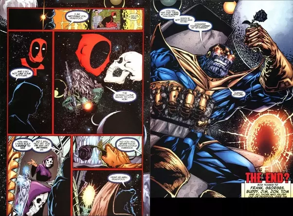 In which comic arc does Thanos curse Deadpool? Quora