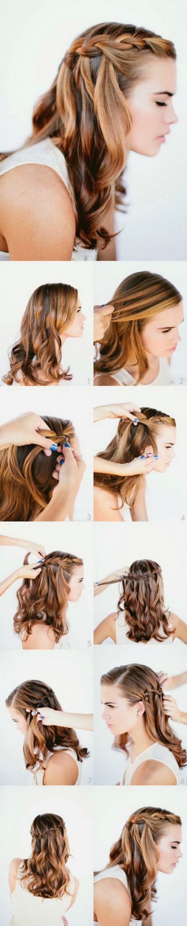 How to tie my medium length straight hair while going for my sister's