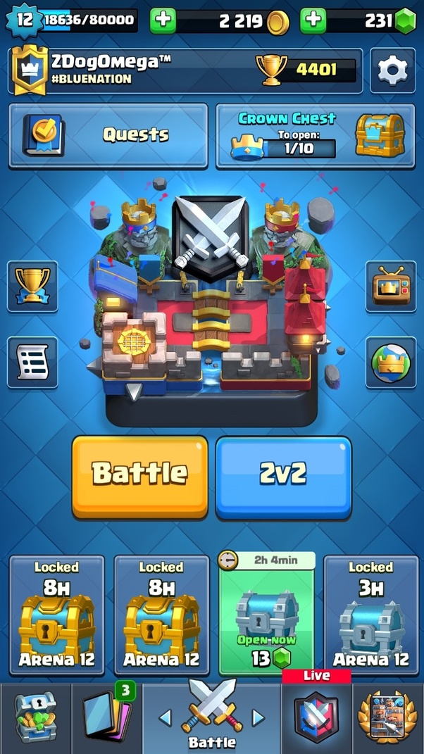 What is the trick to exceed 4000 trophies in Clash Royale? Quora