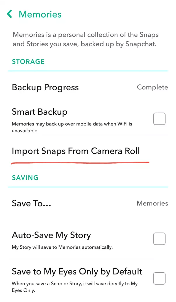 How to backup my camera roll in Snapchat Quora