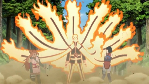 What character from Naruto is stronger? Hokage Naruto (using Bijuusage mode) vs adult Sakura