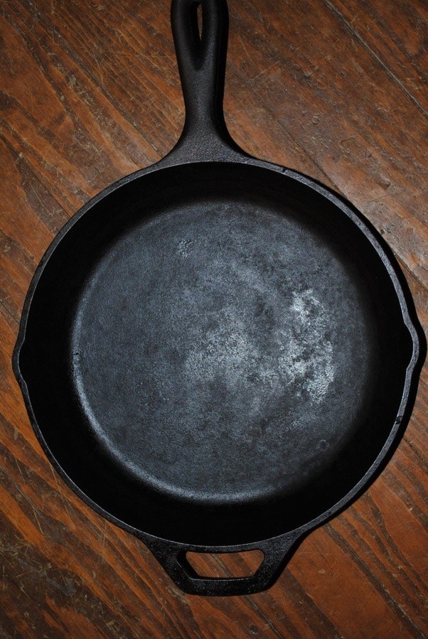 My mom never cleans her frying pans after cooking and every time I use