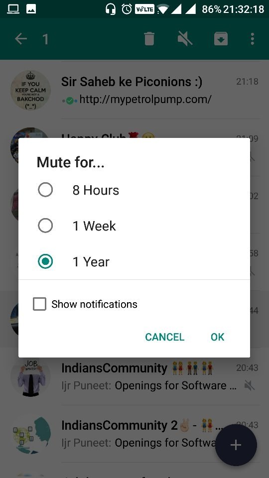 How to not receive notifications from only one contact on WhatsApp Quora