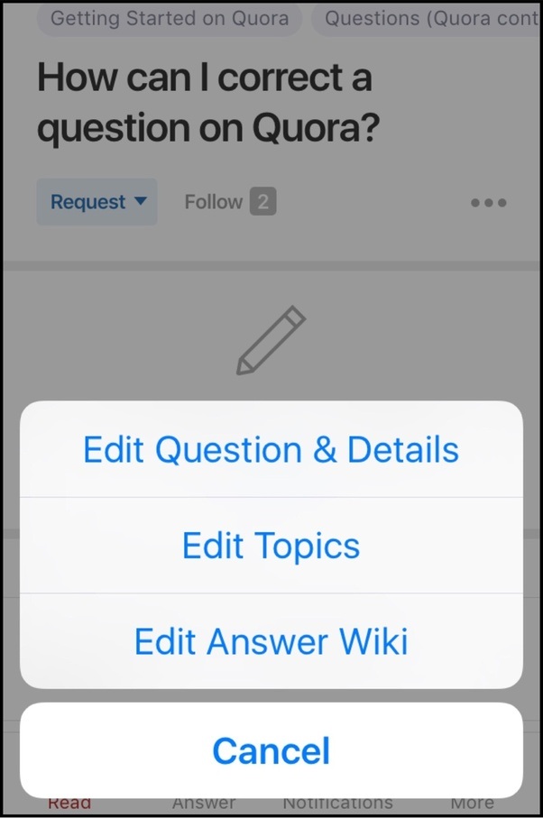 How to correct a question on Quora Quora