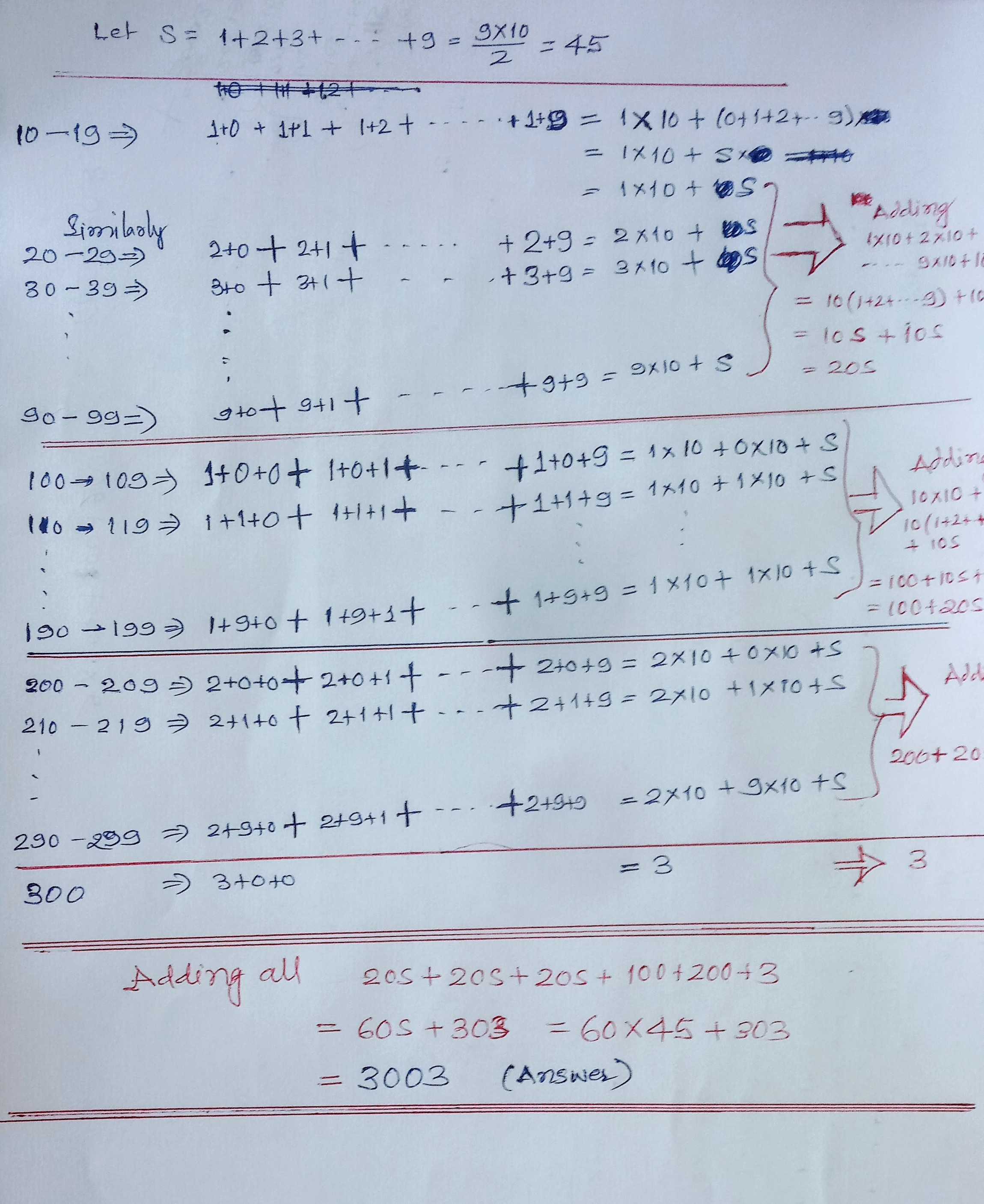 Berapa jumlah angka semua bilangan asli dari 1 sampai 300? - Quora