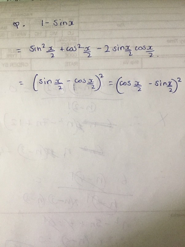 What is the formula for 1sinx? Quora