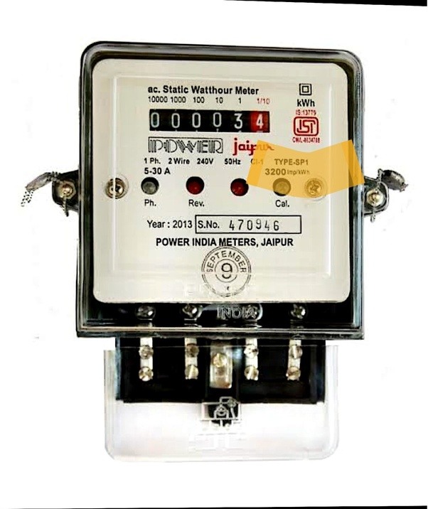 How many blinks in an electricity meter equal one unit? Quora