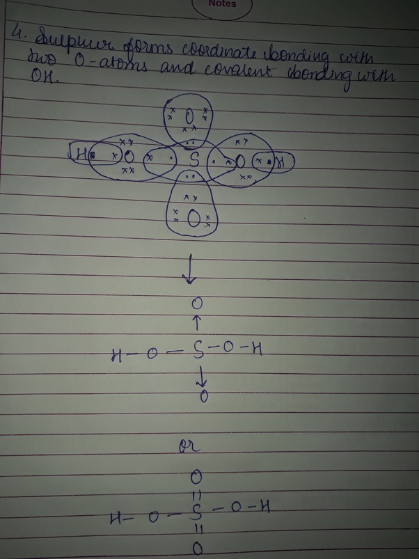 How is the Lewis structure of sulfuric acid determined? Quora