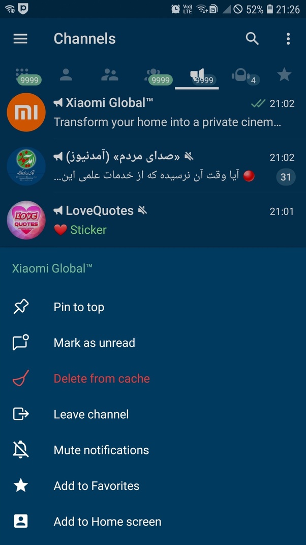 I'm an administrator of a telegram channel, if I delete something from
