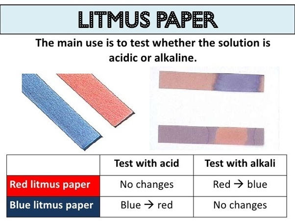 What happens when red and/or blue litmus paper is dipped in a neutral