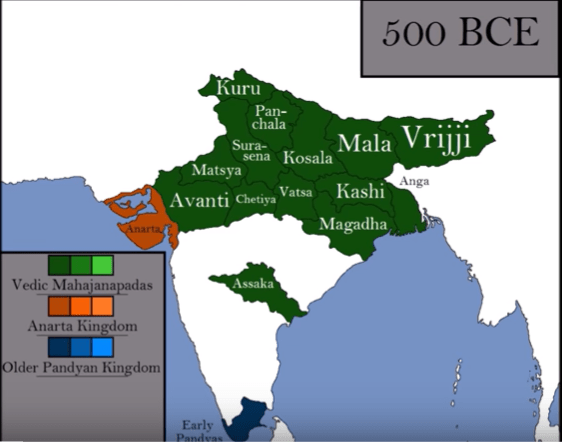 Why all 16 Mahajanapadas are located in North India and Pakistan? Does