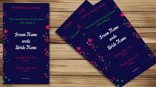 22+ Editable Whatsapp Wedding Invitation Card Template Pics