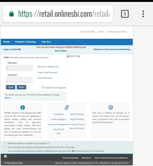 Personal Banking State Bank of India