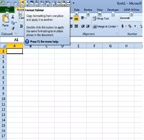 What is the shortcut key for format painter in Excel 2010? Quora