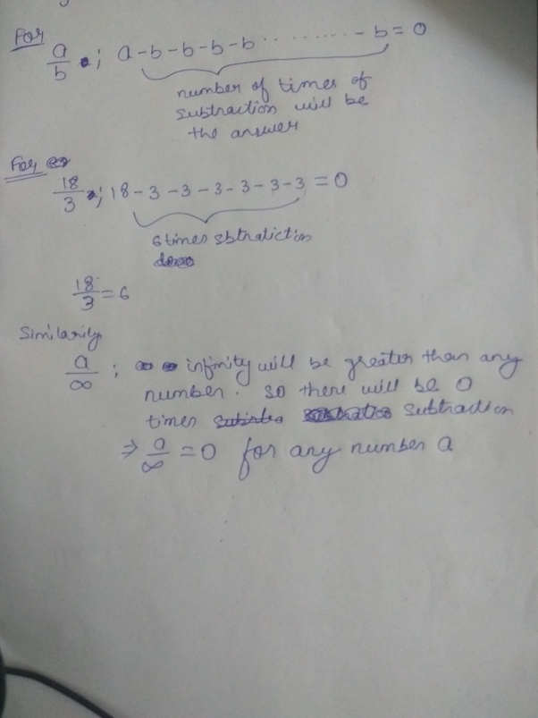 What is 9 divided by infinity? Quora