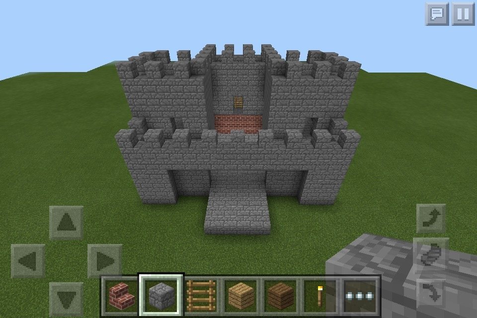 Minecraft Castle Wall Entrance Minecraft Castle Map Wallpapers