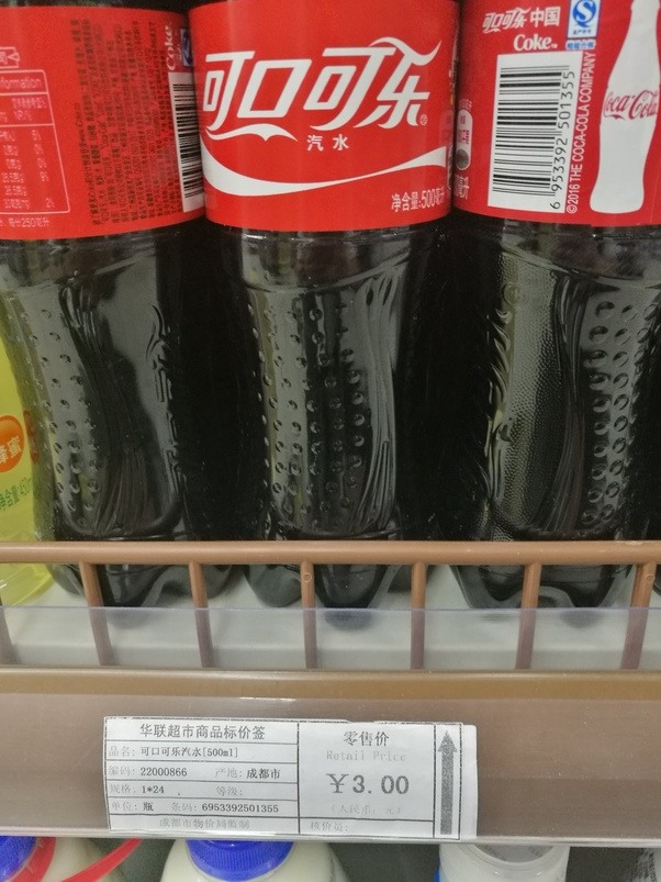 How much does a bottle of coke cost in China? Quora