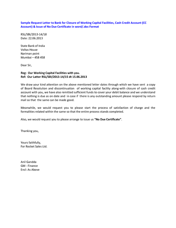 How to write a letter to the bank to close bank account Quora