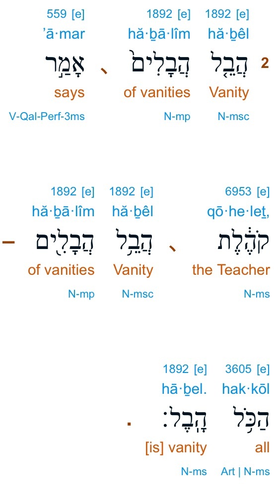 Vanity Upon Vanity Scripture auto motion bathroom