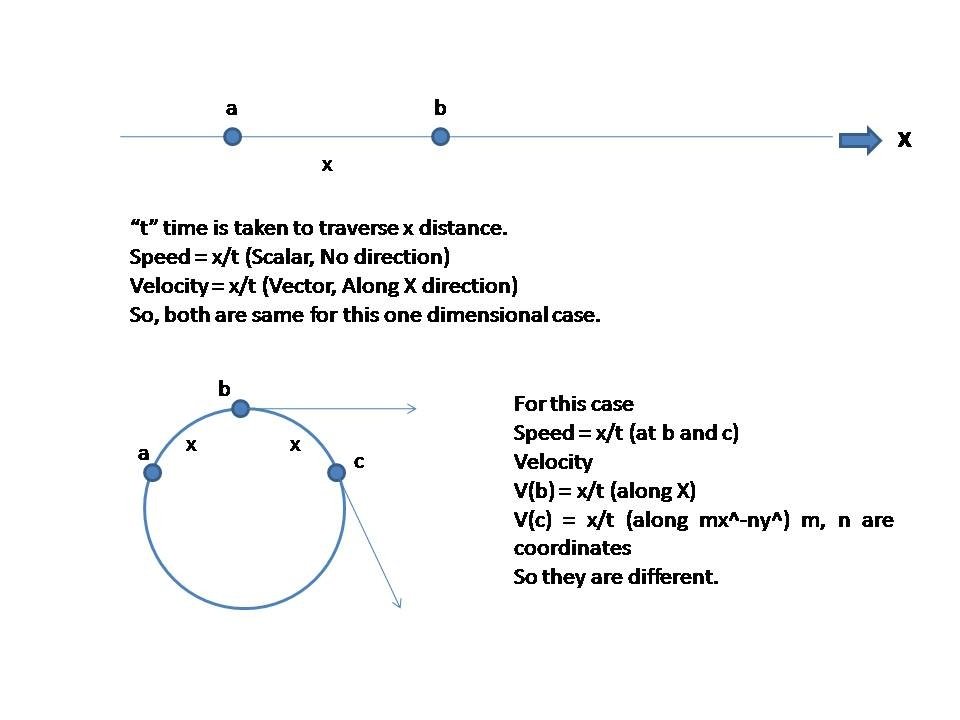 When Can We Say That Speed And Velocity Of A Moving Body Is