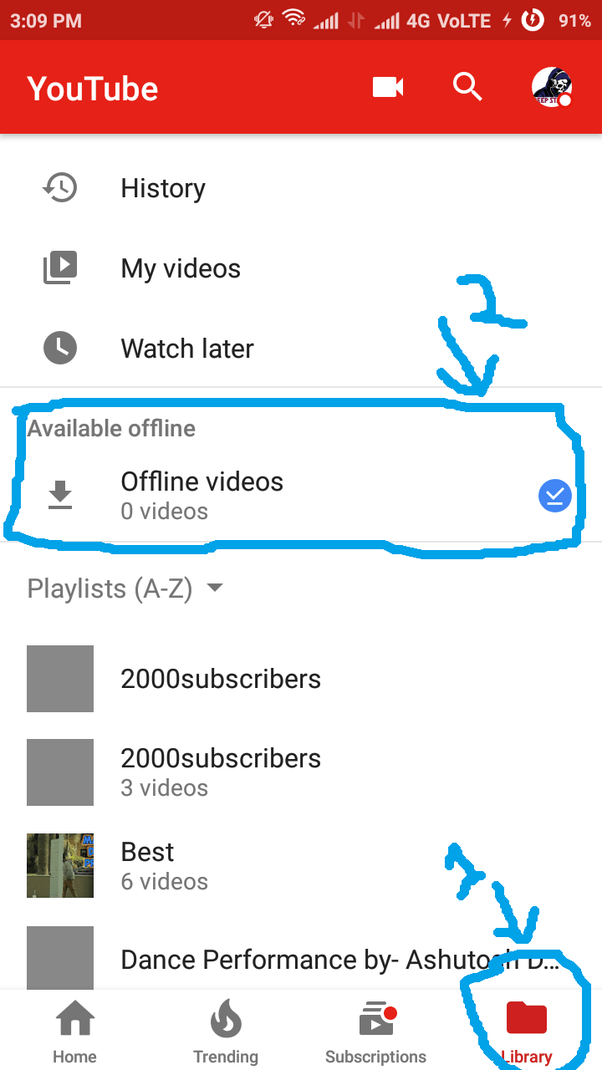 Where can I find the YouTube videos that I have saved? Quora