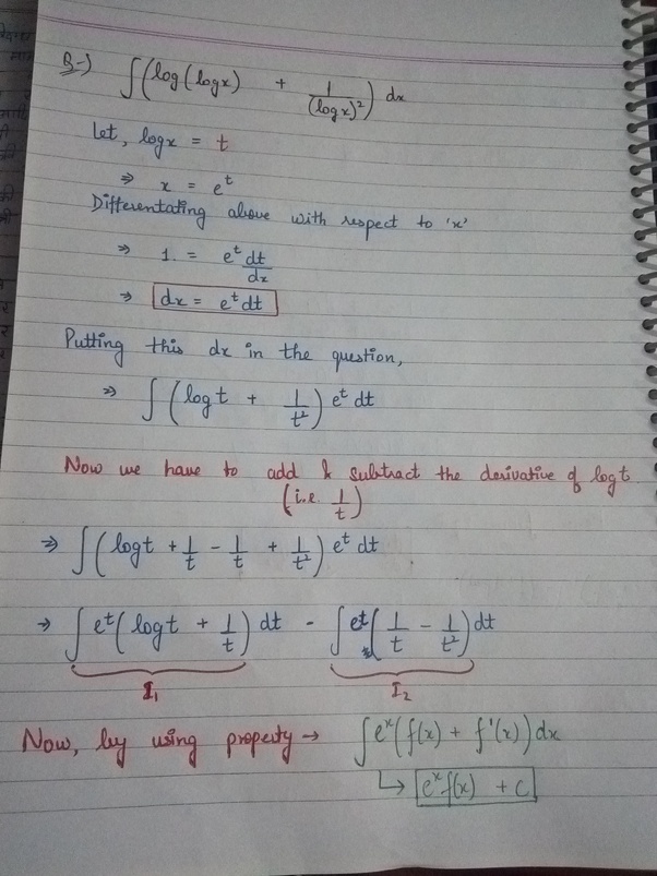 How To Integrate Math F X Ln Ln X Dfrac Ln X 2
