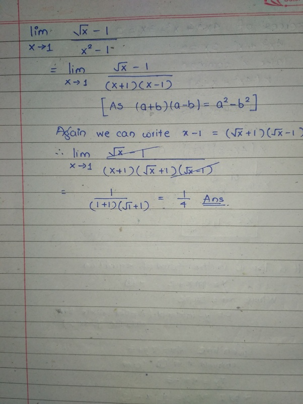 How to solve this math limit without using L’Hopital’s law, lim x>1