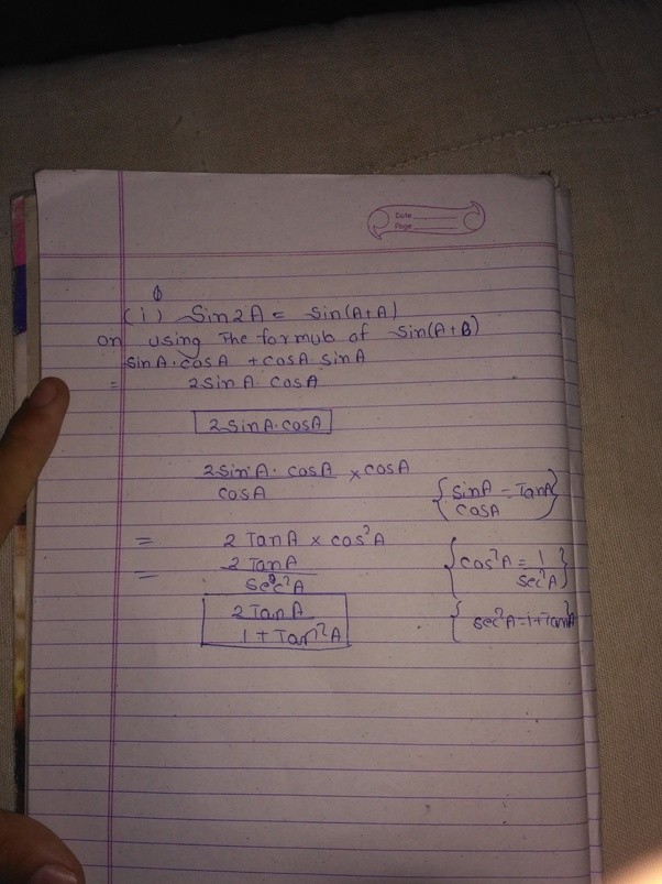 What is the formula of sin2A? Quora