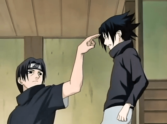 How would you describe the appearance of Itachi Uchiha in the anime