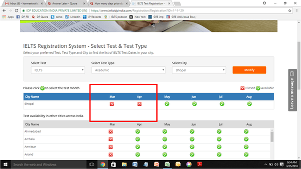 How many days prior do I need to book my IELTS exam? Quora