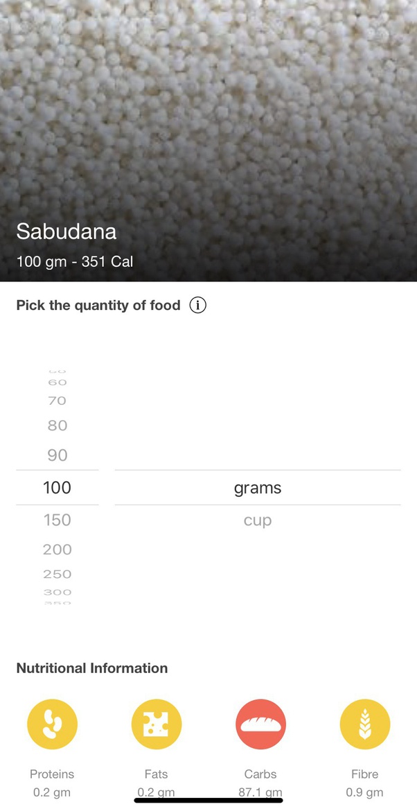Sabudana Nutrition Facts Weight Loss Blog Dandk