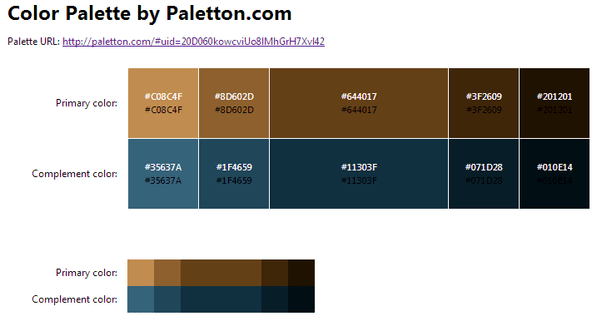 What are complementary colors for brown? Quora