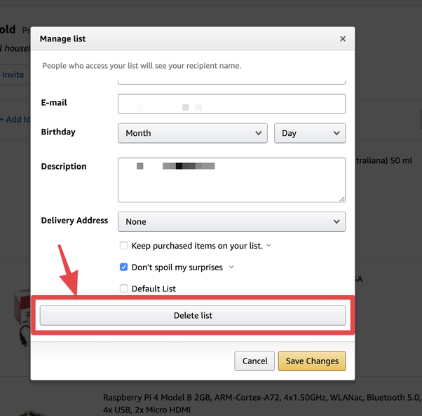 Is there a way to delete an Amazon wishlist? Quora