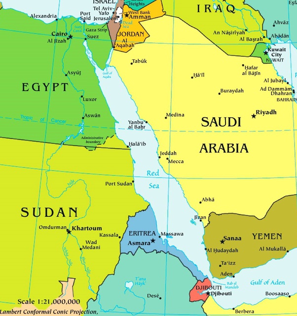 Where is Red sea? Quora
