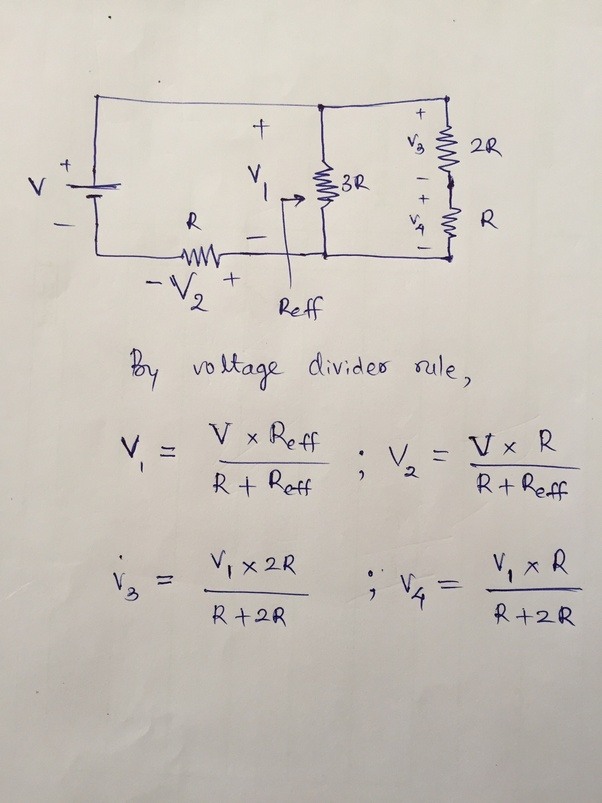 How to solve for voltage differences in a simple