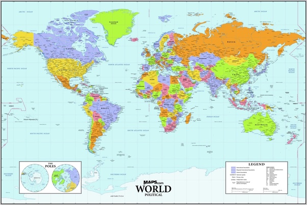 In Europe, are the maps shifted so Europe is on the left and America is