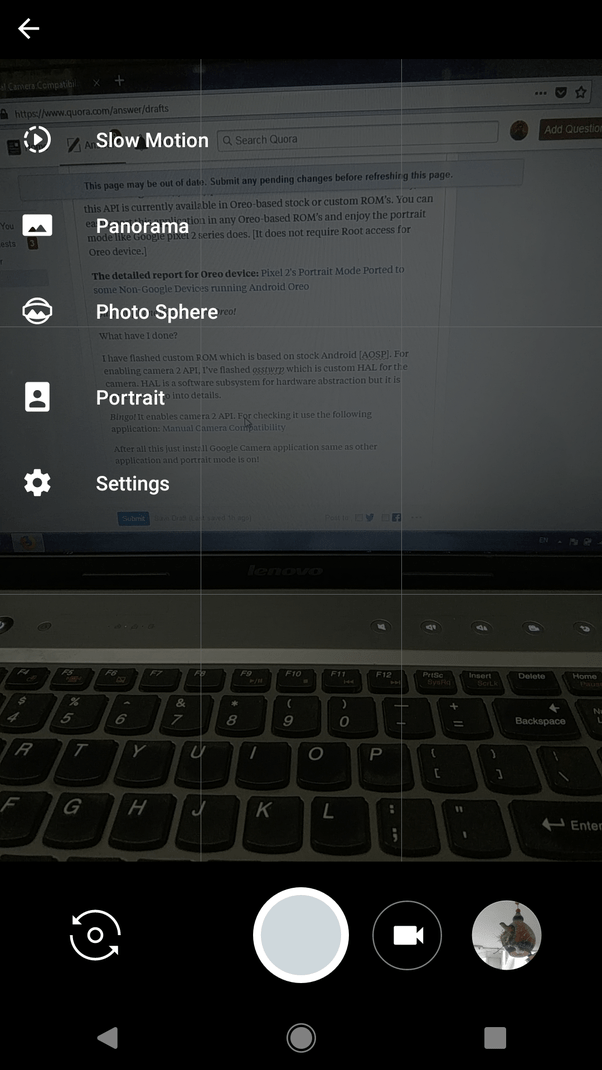 Do you need to use the stock camera app on dual camera phones so that