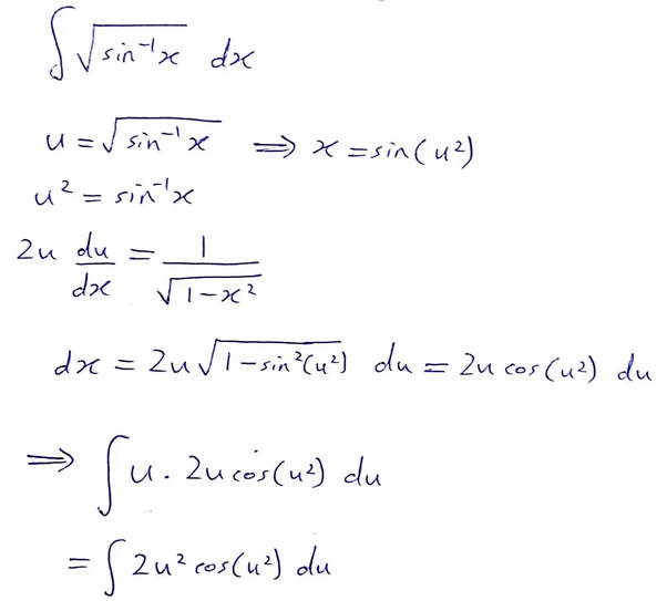 What is integration of square root of sin inverse x? Quora