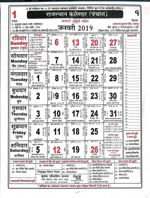 How does the Hindu calendar work? Quora