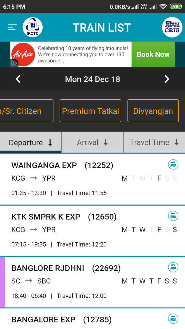 How to book train tickets for a handicapped person on the