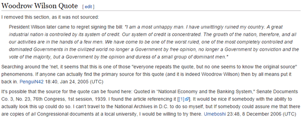 Why did Woodrow Wilson make the the Federal Reserve Act a law and then